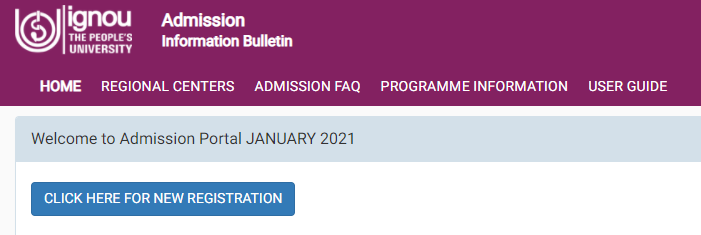 IGNOU Re-Registration