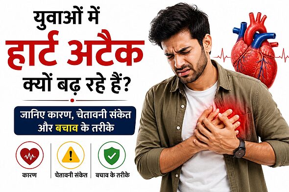 युवाओं में हार्ट अटैक क्यों बढ़ रहे हैं? जानिए कारण, चेतावनी संकेत और बचाव के तरीके 1